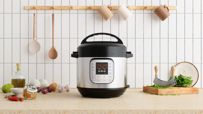 crockpot on counter