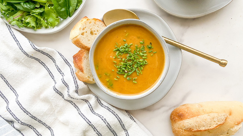 soup in small bowl