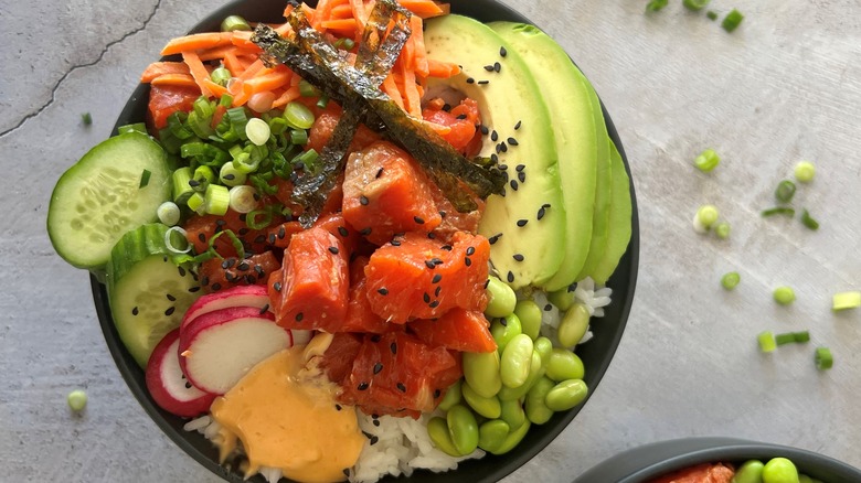 salmon poke bowl