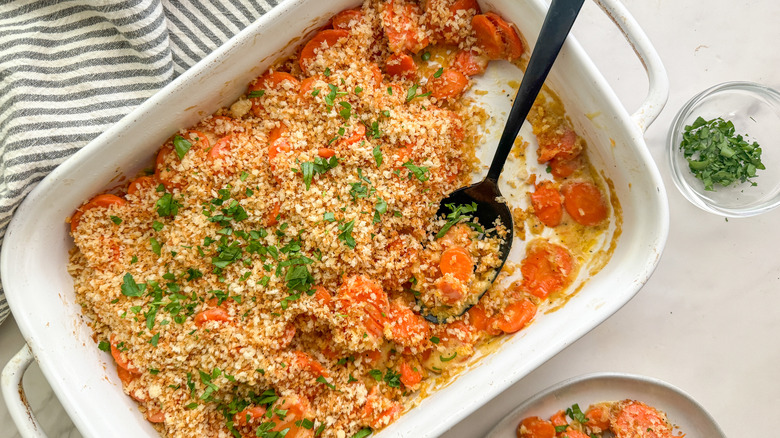 casserole in baking dish