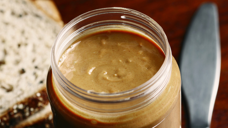 jar of crunchy peanut butter