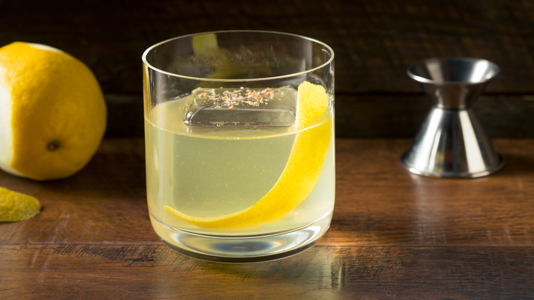 clarified milk punch cocktail