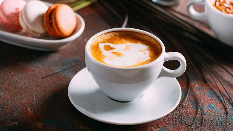 french coffee with foam