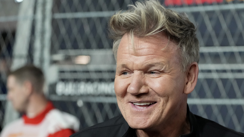 Gordon Ramsay smiling.