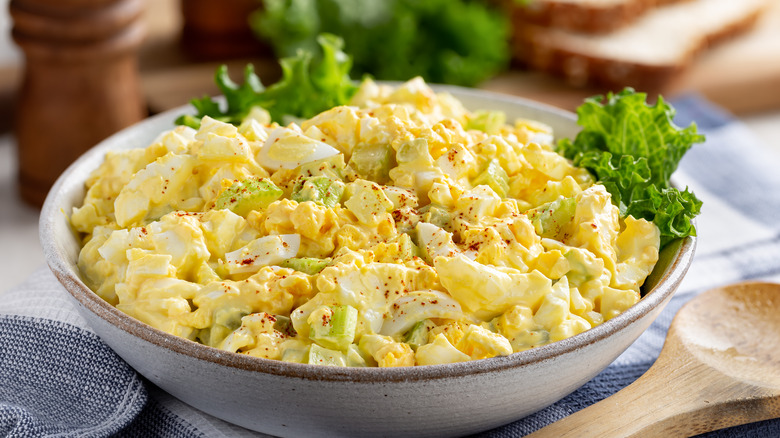 Egg salad in bowl