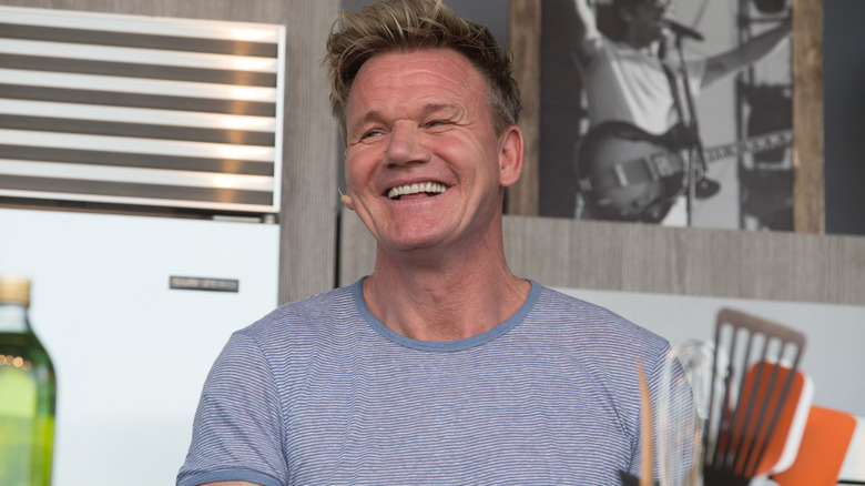 Gordon Ramsay smiling