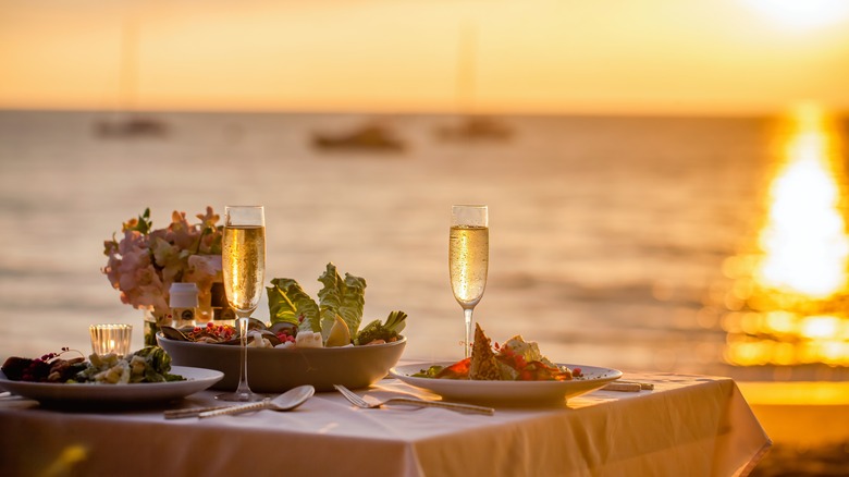 Dining by the water