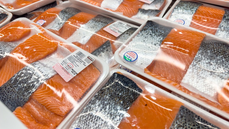 Kirkland Signature salmon at Costco