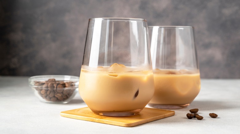 irish cream liqueur in a cup