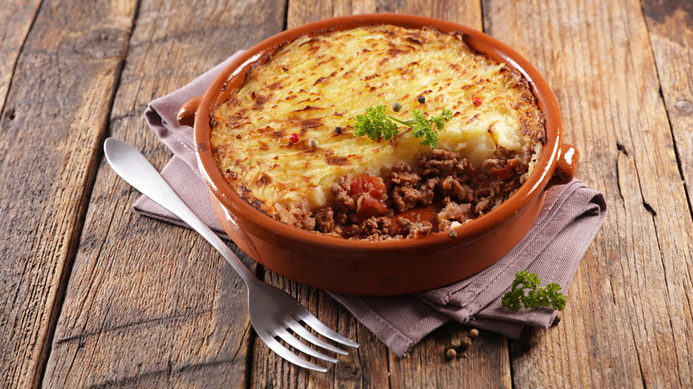 Bowl of shepherd's pie