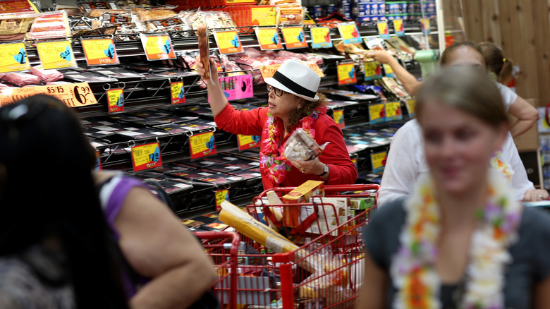 Shoppers at Trader Joe's 