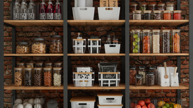 fully stocked pantry