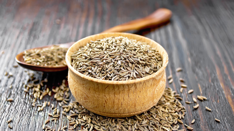 cumin seeds in a bowl