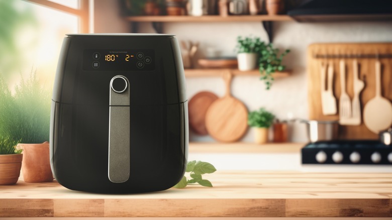 Air fryer on counter