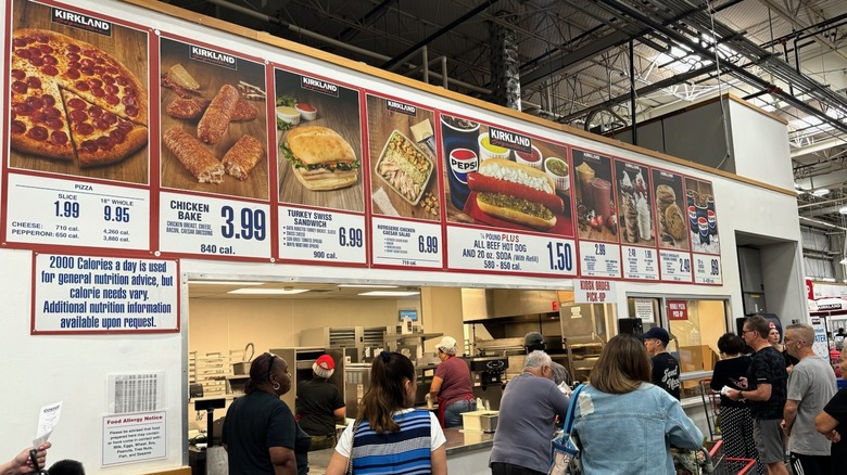 Costco food court menu