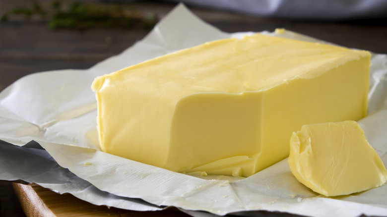 A block of butter