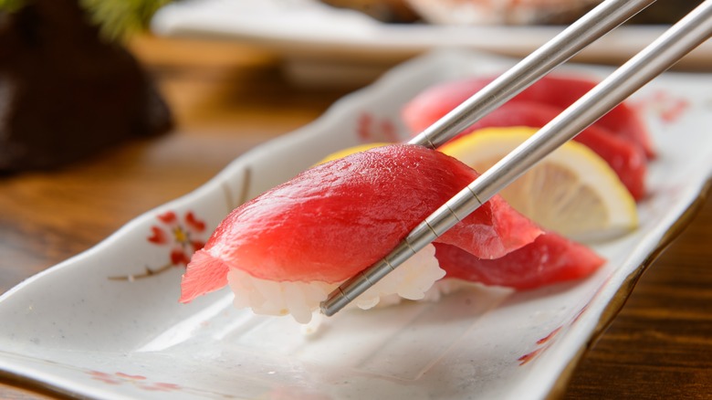 Bluefin tuna sushi